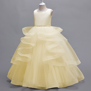 <span class=keywords><strong>Robe</strong></span> sans manches haut de gamme pour filles <span class=keywords><strong>robe</strong></span> de princesse moelleuse assistant à la <span class=keywords><strong>robe</strong></span> de soirée de l'hôte de <span class=keywords><strong>mariage</strong></span> - Product Image 3