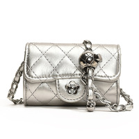 Sac à main matelassé mini pour femme avec chaîne, petit sac de luxe compact, pochette de soirée pour filles, sac à main tendance pour femme pour le quotidien
