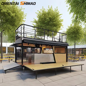 Remolque de Comida de Dos Pisos Roast Corn Mobile Kitchen, Totalmente Equipado, Carrito de Bar, Food Truck de Doble Piso para Calle - Product Image 1