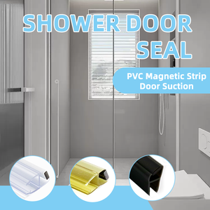 Tira de sellado para puerta corredera de vidrio para baño, sello magnético para puerta de <span class=keywords><strong>ducha</strong></span> para vidrio de 6mm-10mm - Product Image 4