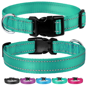 ปลอกคอสุนัขไนลอนแบบปรับได้พร้อมโลโก้สั่งทำขายส่ง - Product Image 4