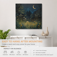 Toile tendue de qualité supérieure avec cadre en bois, encre résistante aux UV, imprimante Epson, décoration murale personnalisée pour la vente en gros