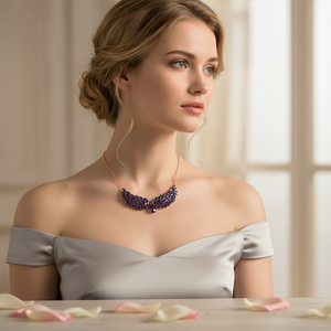 Oro rosa P. Collar de alas de Ángel de Plata de Ley 925K - Product Image 3