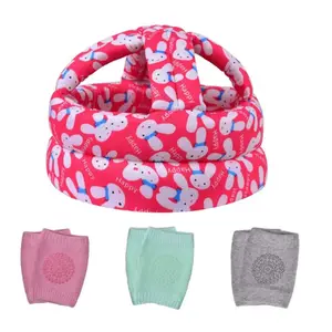 Adjustable Baby Products Trending Anti Collision Head Protection Pad Hat Safety Helmet with Knee Pads