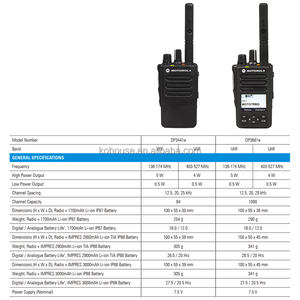 Radio numérique portable DMR DP3661e d'origine, talkie-walkie longue portée pour Motorola Walkie Talkie DP3661e XIR E8628i - Product Image 6