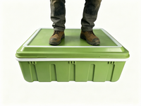 70L-3+3 Spritzgegossener Isolierbehälter RL-70L, 50% Leichter als Rotationsgeformt, Langlebige PP-Thermobox für Catering-Transport