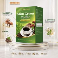 OEM ODM Minceur L-Carnitine Instantanée Extrait de Grains de Café Vert Coupe-Faim Perte de Poids Féminine Sans Sucre Ganoderma