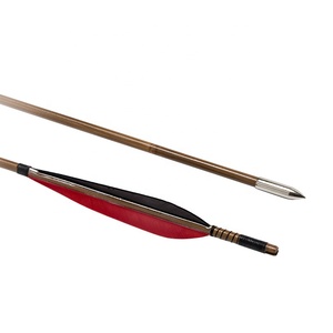 Alibow-Juego de arco y flecha para tiro con arco, flechas de bambú con arco recurvo tradicional, protector de brazo y guante para enganchar - Product Image 3