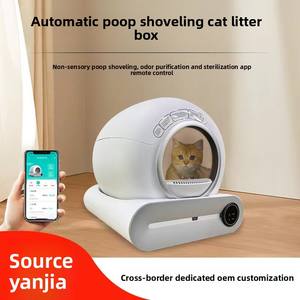 Smart Volautomatische 65l Milieuvriendelijk Vierkant Groot Huisdier Elektrische Kattenbak Geurverwijdering Ontgeuring Plastic - Product Image 3