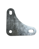 Plaque d'angle galvanisée pour assembler le support d'angle fendu