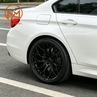 Jantes de voiture pour passagers Maxtera forgées sur mesure, finition noire brillante, style HE1-FF, pour BMW M2 M3 M4 Audi RS AMG C63 E63s Tesla Supra, jantes en alliage