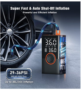 Caliente en línea CE ROHS Inflador de neumáticos <span class=keywords><strong>Compresor</strong></span> de aire portátil, 150 PSI Bomba de bicicleta inalámbrica Bomba de bola eléctrica - Product Image 3