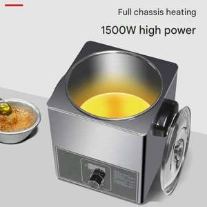 Máquina Eléctrica Comercial para Mantener Aceite Caliente a Temperatura Constante, Calentador de Aceite de Acero Inoxidable, Quemador de Aceite Caliente Comercial - Product Image 3