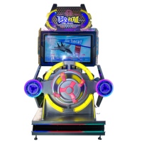 Machine de jeu d'arcade de tir d'avion à monnayeur, simulateur vidéo d'intérieur, équipement de simulation de vol dynamique