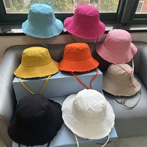 Logo personalizzato nuova moda estiva sport all'aria aperta protezione solare pescatore cappelli a secchiello cappelli - Product Image 1