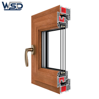 Ventanas Abatibles hacia Interior de PVC con Aspecto de Madera Personalizadas, con Doble Acristalamiento y Protección Contra Mosquitos WSD