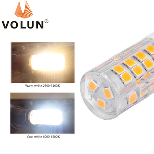 Dẫn Ngô Ánh sáng 3W 5W 7W G4 G9 E14 gốm sứ + PC nhà ở độ sáng cao AC220V pha lê Bong Bóng Đèn chùm nguồn ánh sáng - Product Image 2