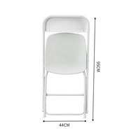 Chaises pliantes d'extérieur en plastique pour la restauration, empilables, pour banquets, camping et événements
