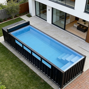 Nouvelle Conception 2026 : Meilleures Piscines Hors Sol en Fibre <span class=keywords><strong>de</strong></span> Verre pour Adultes – Conteneurs <span class=keywords><strong>de</strong></span> <span class=keywords><strong>Piscine</strong></span> Extérieure 20ft et 40ft en Fibre <span class=keywords><strong>de</strong></span> Verre - Product Image 2