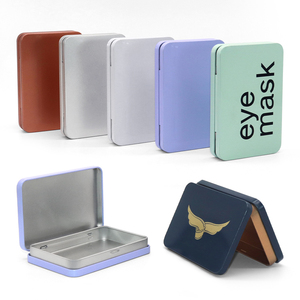 Atacado pequeno personalizado estanho quadrado retangular dobradiça de embalagem de metal em relevo com tampa - Product Image 6