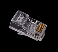 Rg45 utp ftp connecteur de câble réseau rj45 cat 6 23awg cat6A STP connecteurs RJ45 CAT6A 8P8C connecteurs