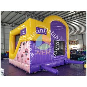 Château <span class=keywords><strong>gonflable</strong></span> sur le thème de la surprise en PVC avec toboggan, château <span class=keywords><strong>gonflable</strong></span> rose pour fête d'anniversaire de filles - Product Image 4