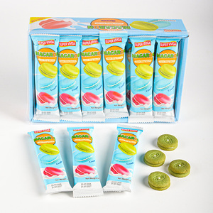 <span class=keywords><strong>Galleta</strong></span> de sándwich de macarrón Premium, galletas dulces rellenas de vainilla, galletas envueltas individuales, bocadillos, exportación de alimentos - Product Image 1