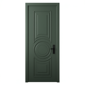 Porte intérieure moderne en bois massif provincial français Caractéristiques insonorisées ignifuges Fini pour les maisons de luxe Appartements Hôtels - Product Image 1