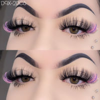Grosir Bulu Mata Palsu Vegan Gratis 3D 10-25mm Bulu Mata Rusia C Curl Vendor Warna Grosir Bulu Mata Faux Mink