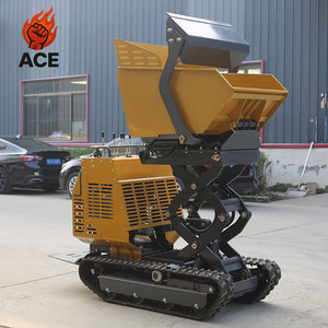 Mini-dumper 500 kg à chenilles entièrement hydraulique avec mélangeur, livraison gratuite, mini-dumper agricole et de jardin 800 kg - Product Image 4