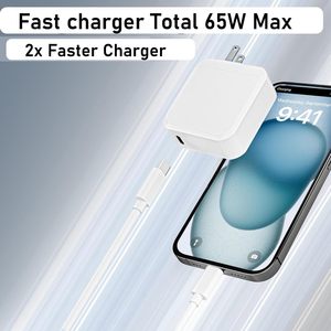 65W GaN Compatible for Air 3 3 Pro 3 Classic Portable <b>Type</b> <b>C</b> <b>Adapter</b> Power Supply Cord for 65W GaN USB <b>C</b> Charger - Product Image 2