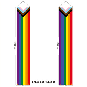 Striscione Intersex Progress Pride per Portico, Decorazione per il Mese del Giorno dell'Orgoglio di Giugno, LGBTQ+ Arcobaleno, per Porta d'Ingresso, Parete, Interni ed Esterni - Product Image 6
