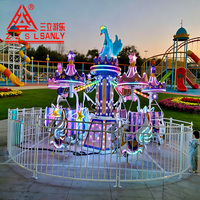 Bateau à pédales Sanly Swan de haute qualité pour enfants, manège de parc d'attractions, capacité de 12 personnes, certifié CE