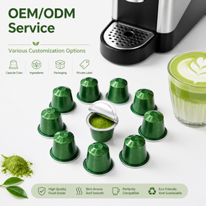 Customized Box Matcha <b>Tea</b> Pods Uji Style Flavorful Culinary Grade Organic Green <b>Tea</b> Capsules For Supermarket Retail Supply - Product Image 4