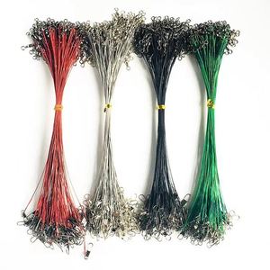 New Arrival High-Strength High Carbon Steel 10cm 15cm 20cm 25cm 30cm Anti <b>Bite</b> Fishing Wire Leader With Swivel Pin Connector - Product Image 1