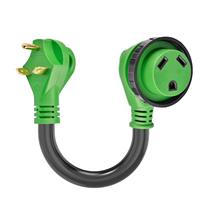 Cable adaptador RV de 30 amperios, NEMA 2. 2 Dogbone con conector Twist Lock para uso temporal de remolque camper