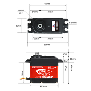 FLASH FH-5528MG 28KG Alto Torque IP65 Resistente al Agua con Núcleo de Hierro Digital para Robot RC - Product Image 6