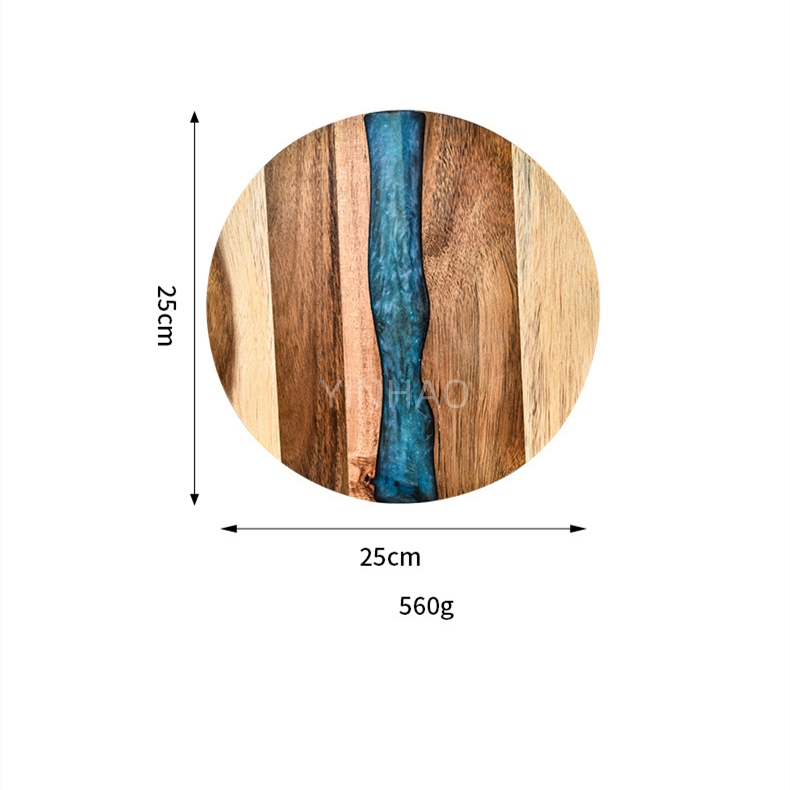 ブルークリスタルレジンリバーアカシアウッドとレジン