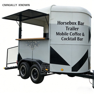 Remorque de restauration rapide mobile avec bar, casier à verres, rangement, cuisine, présentoir à bouteilles et aménagement attrayant pour concession - Product Image 3