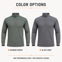 Chemise tactique à manches longues pour homme, uniforme de travail sur le terrain résistant aux déchirures, possibilité d'ajouter un LOGO personnalisé