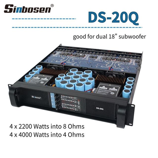 2200w Sound Equipment Amplifiers 4 Channel Audio Power Amplifier
