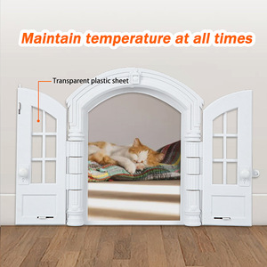 Libero accesso direzionale controllabile in legno Pet recinzione interno cane e gatto porta <span class=keywords><strong>per</strong></span> casa cucciolo di gatto porta <span class=keywords><strong>per</strong></span> animali domestici - Product Image 3