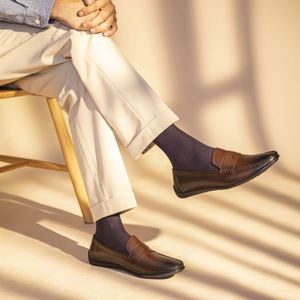 New Style Fashionable Casual Square-toe Loafers Waterproof and <b>Height</b> <b>Increasing</b> Breathable Durable Dress <b>Shoes</b> Business <b>Shoes</b> - Product Image 4