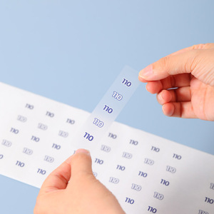 Pegatinas de vinilo transparente personalizadas, tamaño de ropa, PVC, XS, S, <span class=keywords><strong>M</strong></span>, <span class=keywords><strong>L</strong></span>, XL - Product Image 1