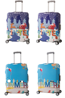 Couverture de bagages de voyage 6 pièces, protection des valises en spandex, logo personnalisé de protection, housse imperméable
