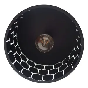 Lampada decorativa per interni con lampadario nero a 10 luci Vintage minimalista