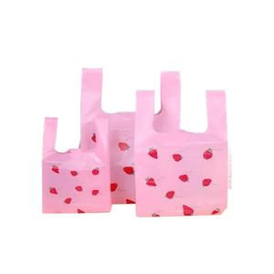 Bolsas de Compras HuamaohengchunPink, Bolsas para Restaurantes, Tiendas de Conveniencia, Bolsas Reciclables Tipo Camiseta para Pequeños Negocios - Product Image 1