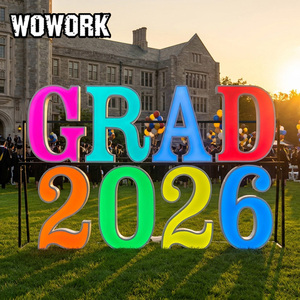 2026 WOWORK Fournitures de mariage : Lettres et chiffres néon géants <span class=keywords><strong>en</strong></span> métal LED sur pied (1,2 m et 1,8 m) <span class=keywords><strong>Mr</strong></span> & Mme pour décoration de fête et de mariage - Product Image 3