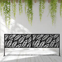 Décorations de jardin, séparateur de clôture moderne découpé au laser, cloison portable d'extérieur, panneau de séparation en métal pour l'intimité