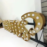 Enseigne lumineuse LED 3D en métal, multicolores, avec logo antique et grandes lettres pour la publicité, les bureaux, les centres commerciaux, les voitures, les hôpitaux et les mariages